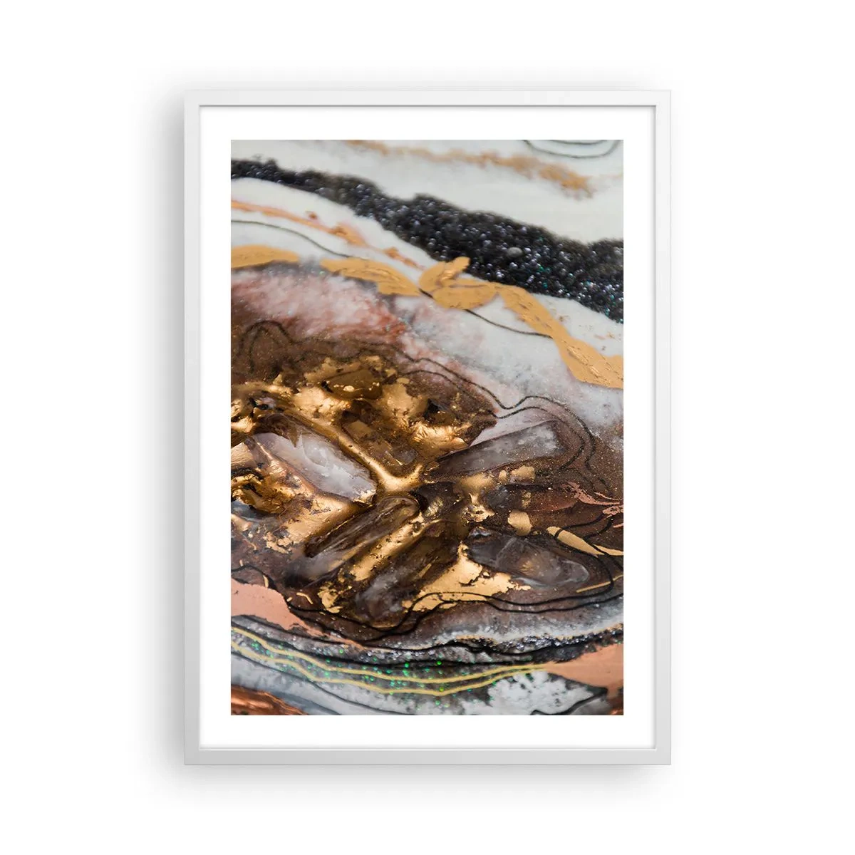 Poster in white frmae - Element of the Earth - 50x70 cm