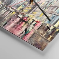 Clock face with lines