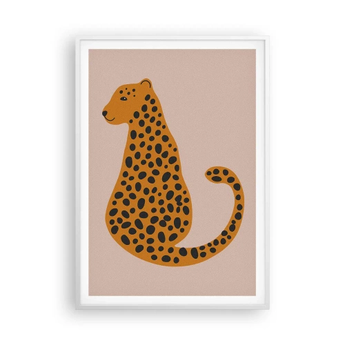 Poster in white frmae - Leopard Print Is Fashionable - 70x100 cm