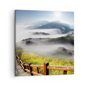 Canvas picture - Woven from Glare and Mist - 50x50 cm