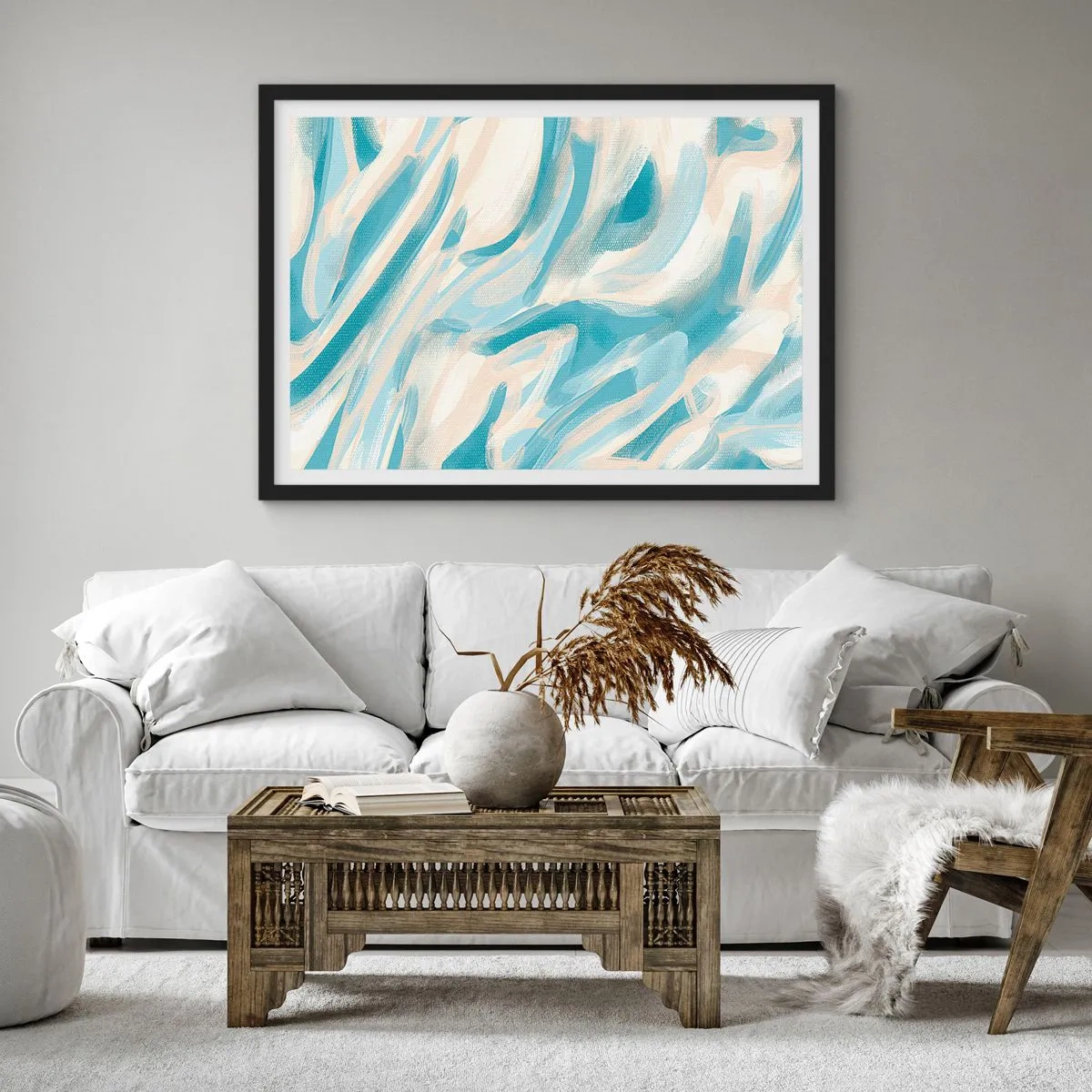 Poster in black frame - Whiffs of Spring - 50x40 cm