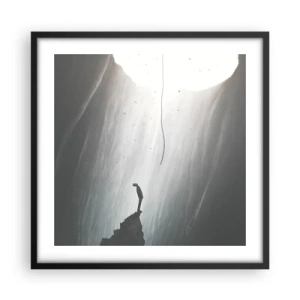 Poster in black frame - There Is Always Some Way Out - 50x50 cm