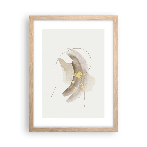Poster in light oak frame - Encountered in Space - 30x40 cm