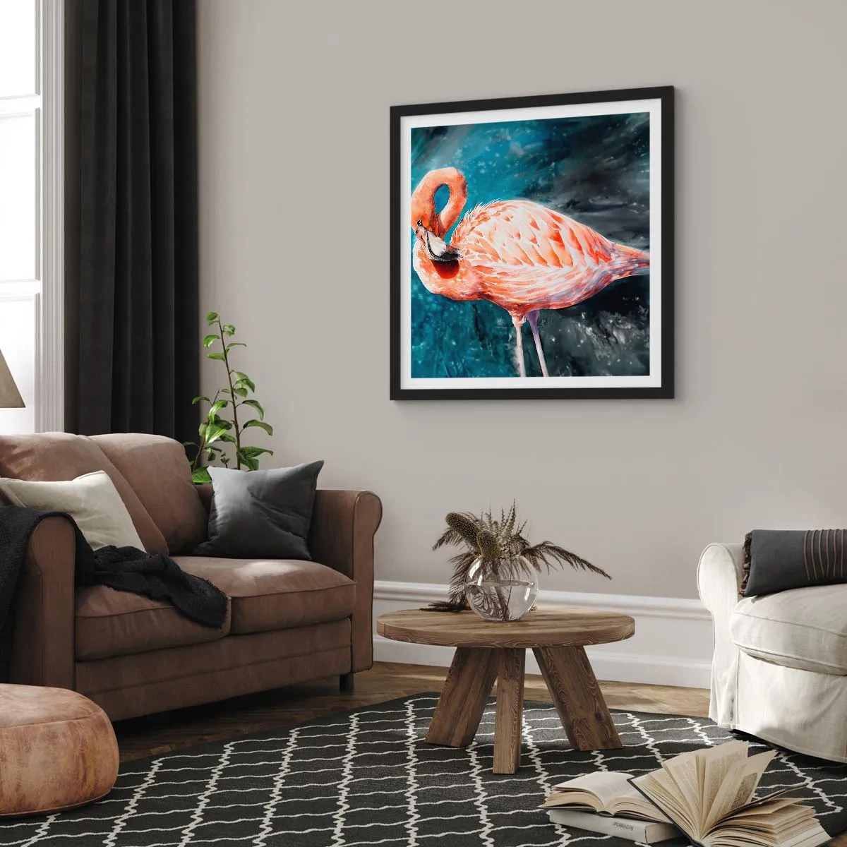 Poster in black frame - Decorative by Nature - 60x60 cm