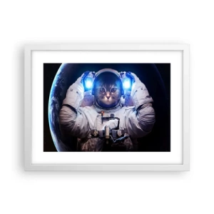 Poster in white frmae - Houston, You've Got a Problem - 40x30 cm