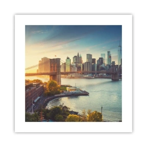 Poster - Big City Dawn - 40x40 cm