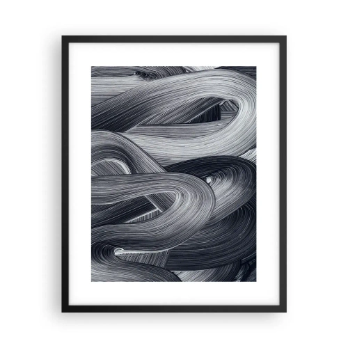 Poster in black frame - Fluidity of Reality - 40x50 cm