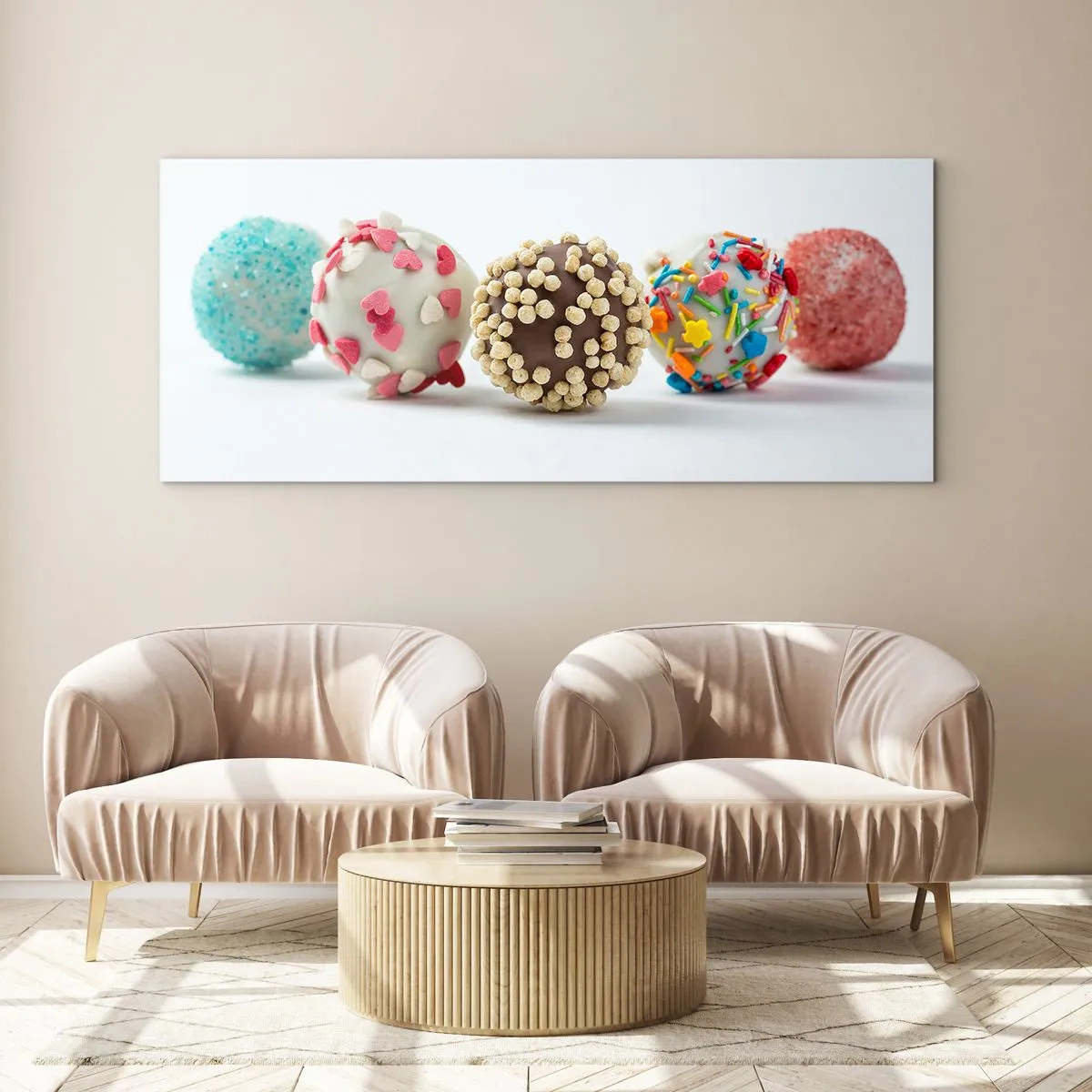 Glass picture - Life Can Be Sweet - 90x30 cm