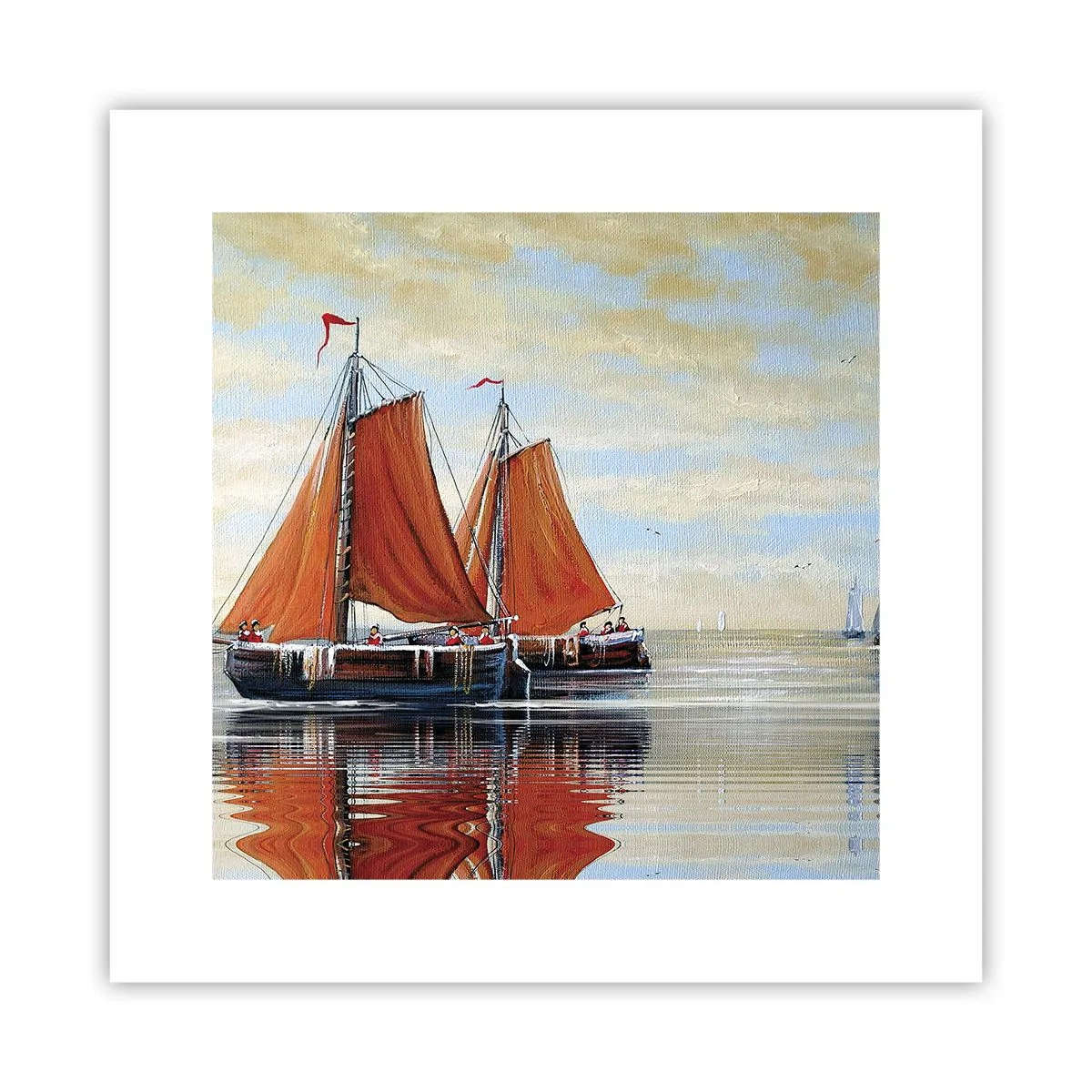 Poster - Ahoy, Sailor, Sail… - 30x30 cm