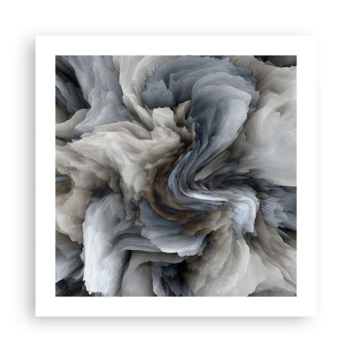 Poster - Stone and Flower - 50x50 cm