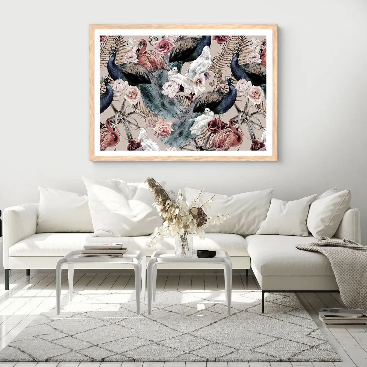 Poster in light oak frame - In Palace Garden - 91x61 cm