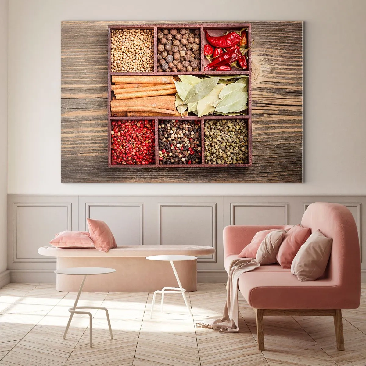 Glass picture - Order of Shapes, Bunch of Aromas - 100x70 cm