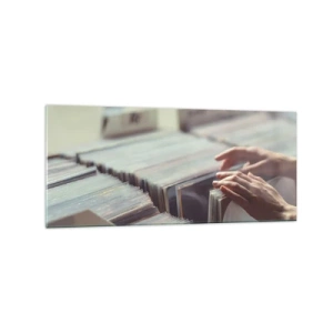 Glass picture - In Search of Good Vibes - 120x50 cm