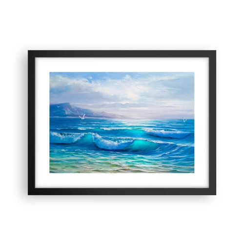 Poster in black frame - It Brings Bliss - 40x30 cm