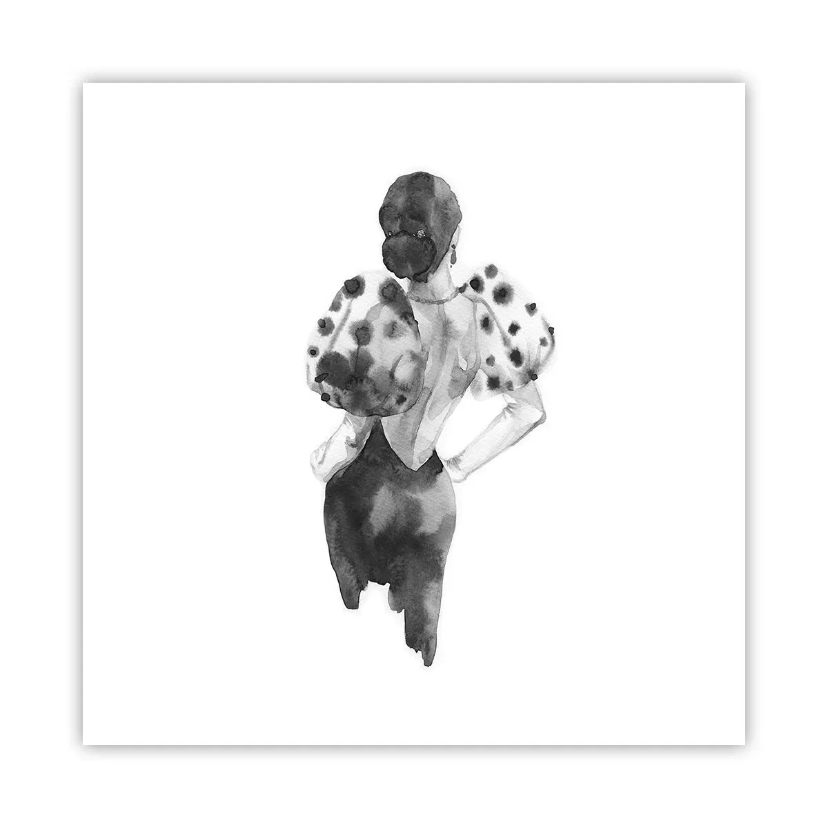 Poster - She Passed by - 50x50 cm