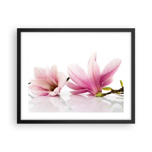 Poster in black frame - Delicate Like a Spring Breeze - 50x40 cm