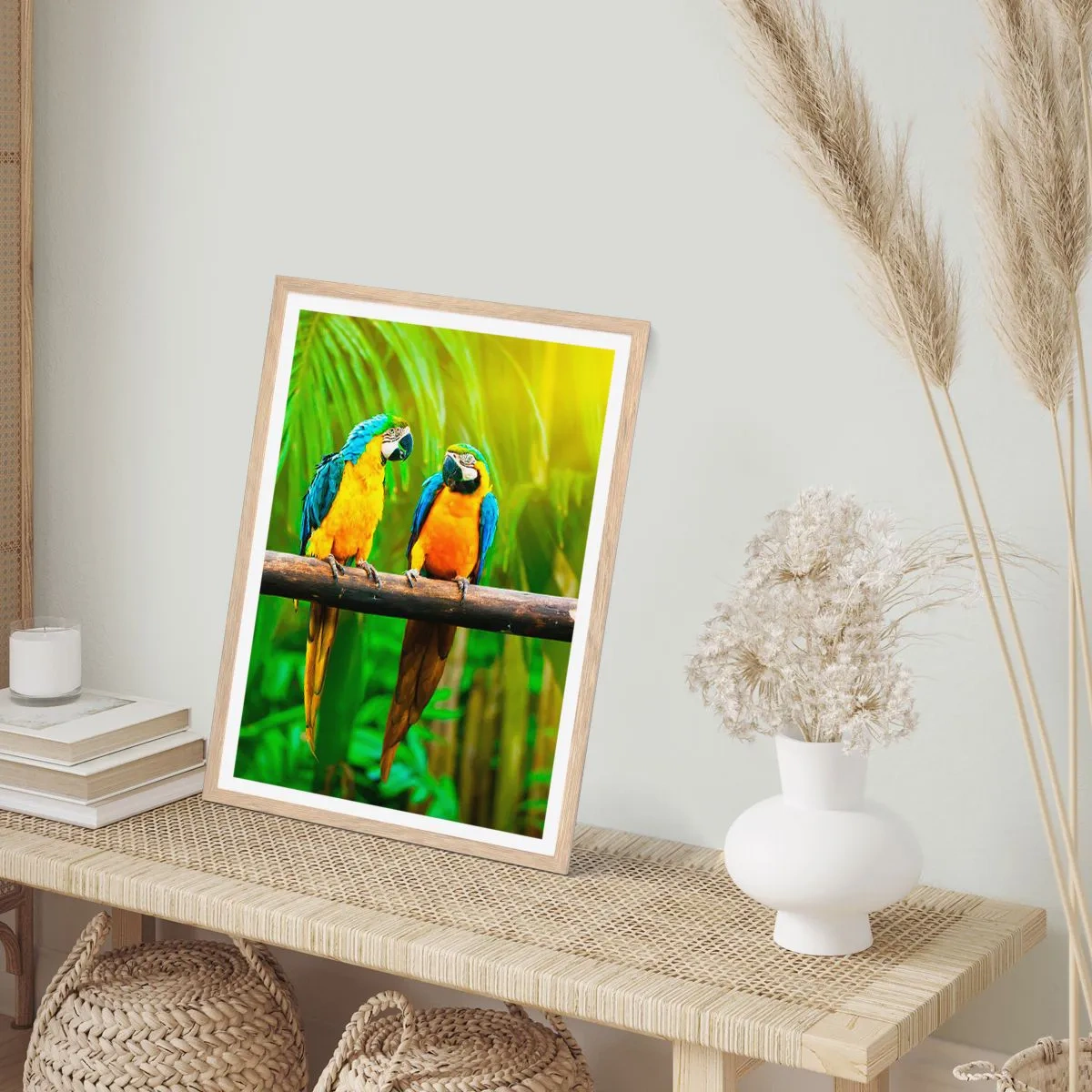 Poster in light oak frame - Did You Hear that She…? - 40x50 cm