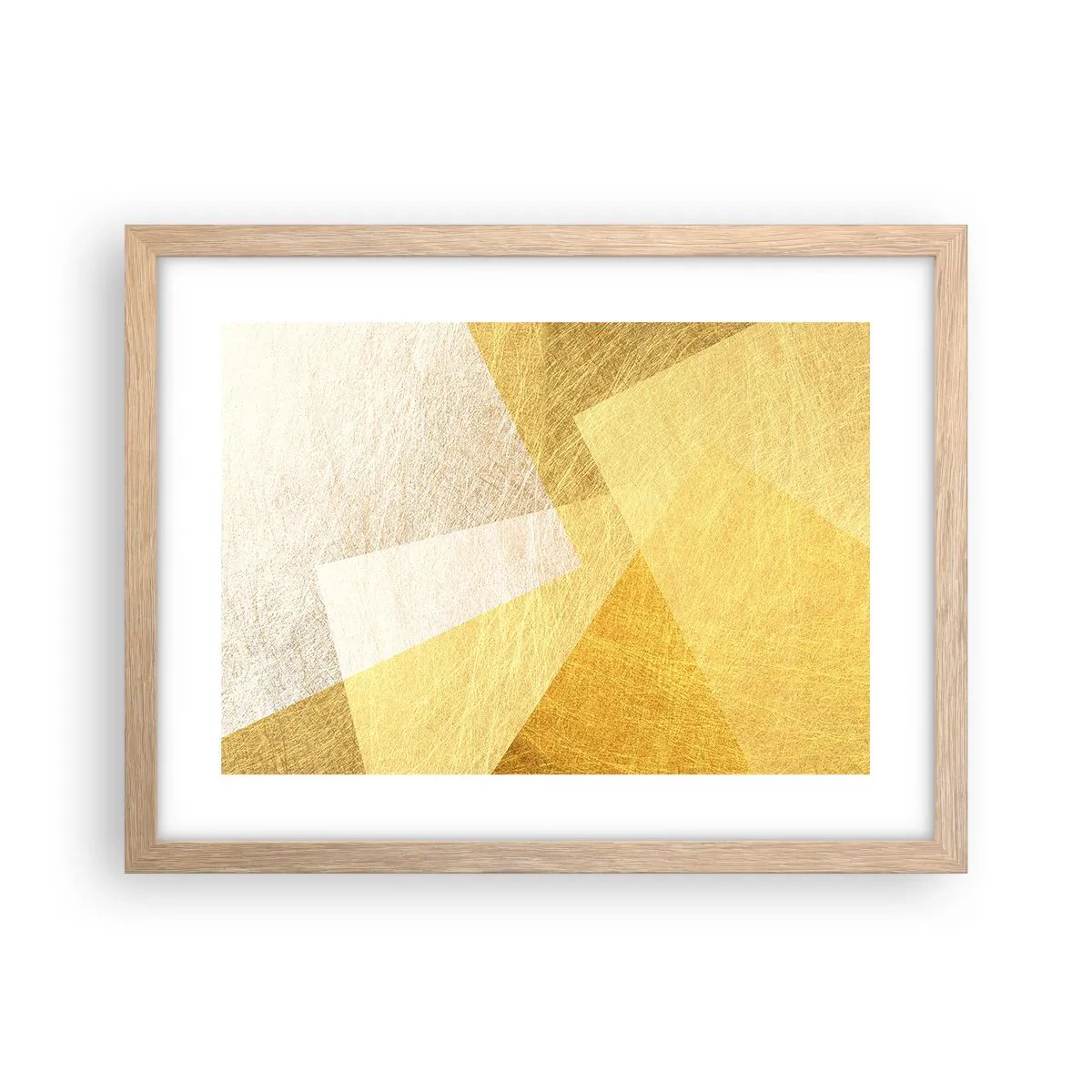 Poster in light oak frame - Weather of Geometry - 40x30 cm