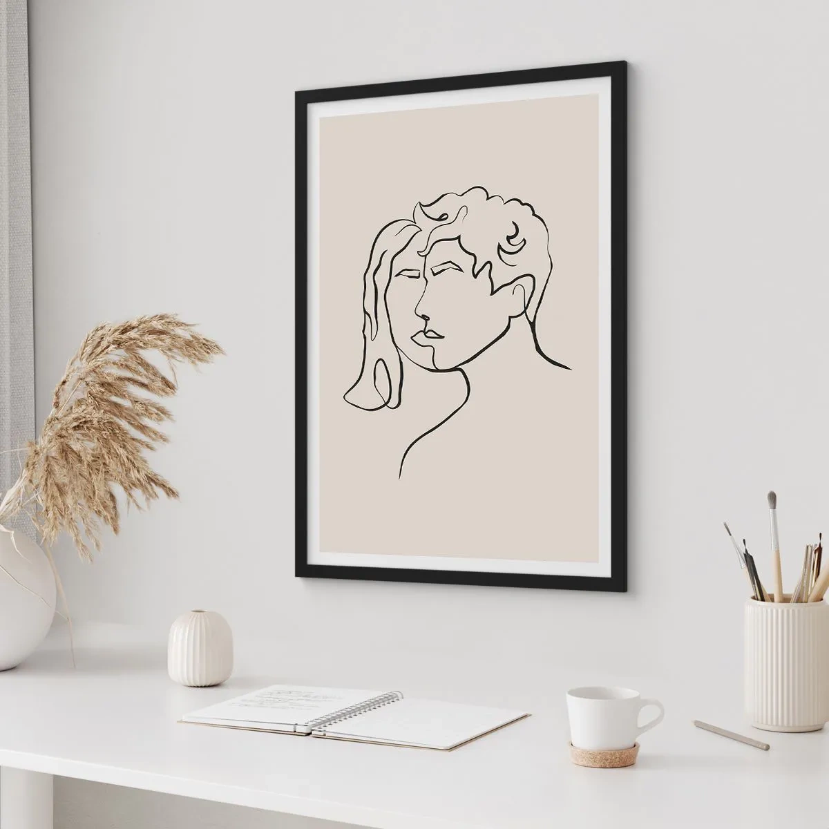 Poster in black frame - And It Became One - 61x91 cm