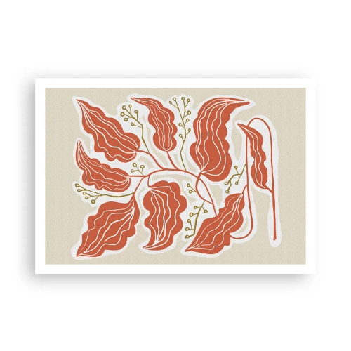 Poster - Folk and Coral - 100x70 cm