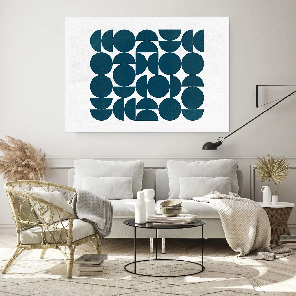 Poster - Circles and Semicircles - 40x30 cm