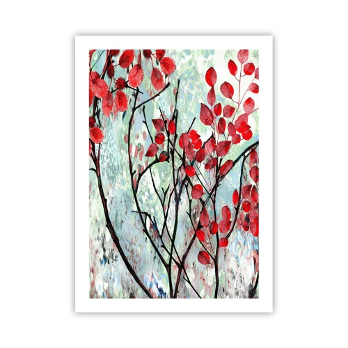 Poster - Tree in Scarlet - 50x70 cm