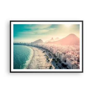 Poster in black frame - Eternal Holiday in Rio - 100x70 cm
