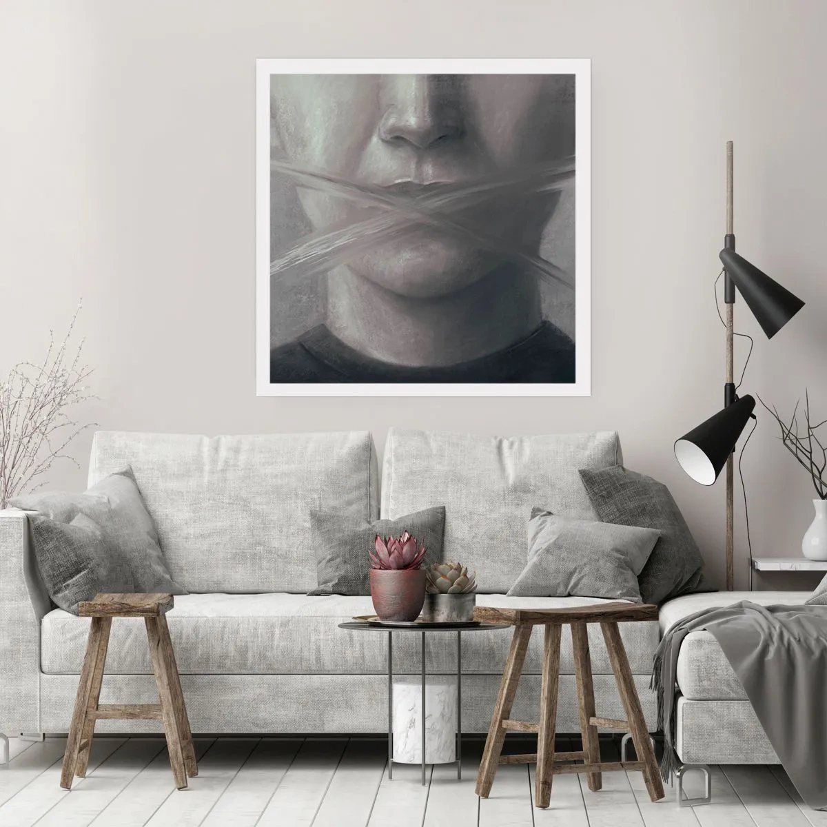 Poster - Not a Word - 50x50 cm