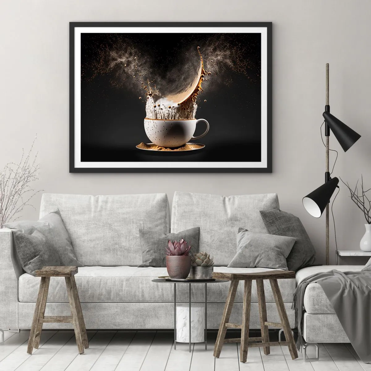 Poster in black frame - Explosion of Flavour - 70x50 cm