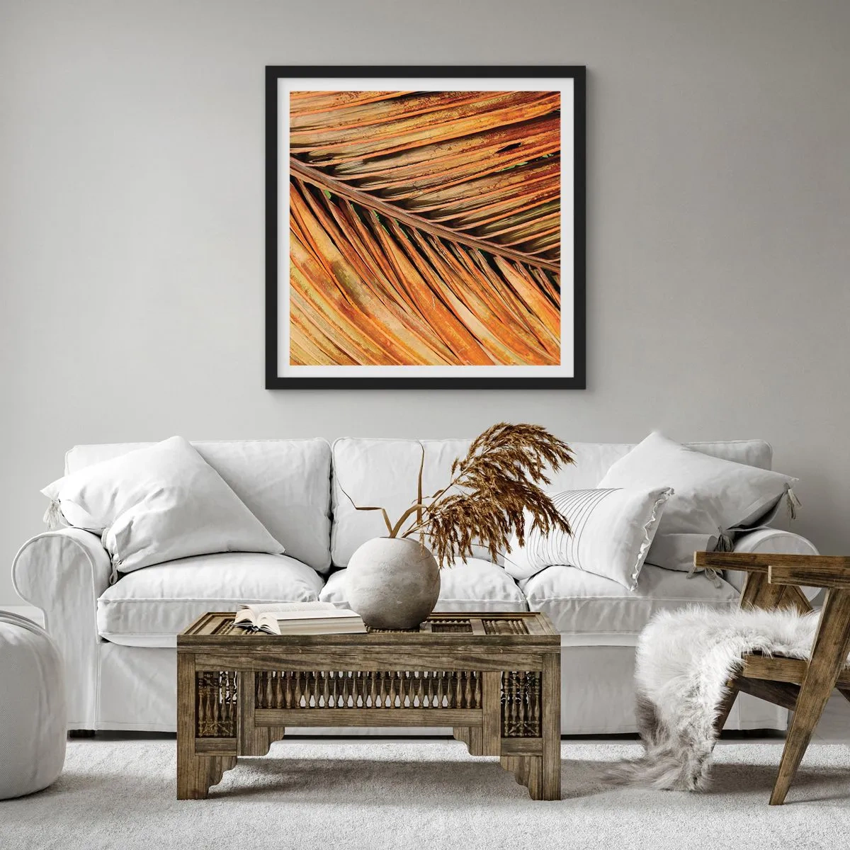 Poster in black frame - Coconut Gold - 40x40 cm