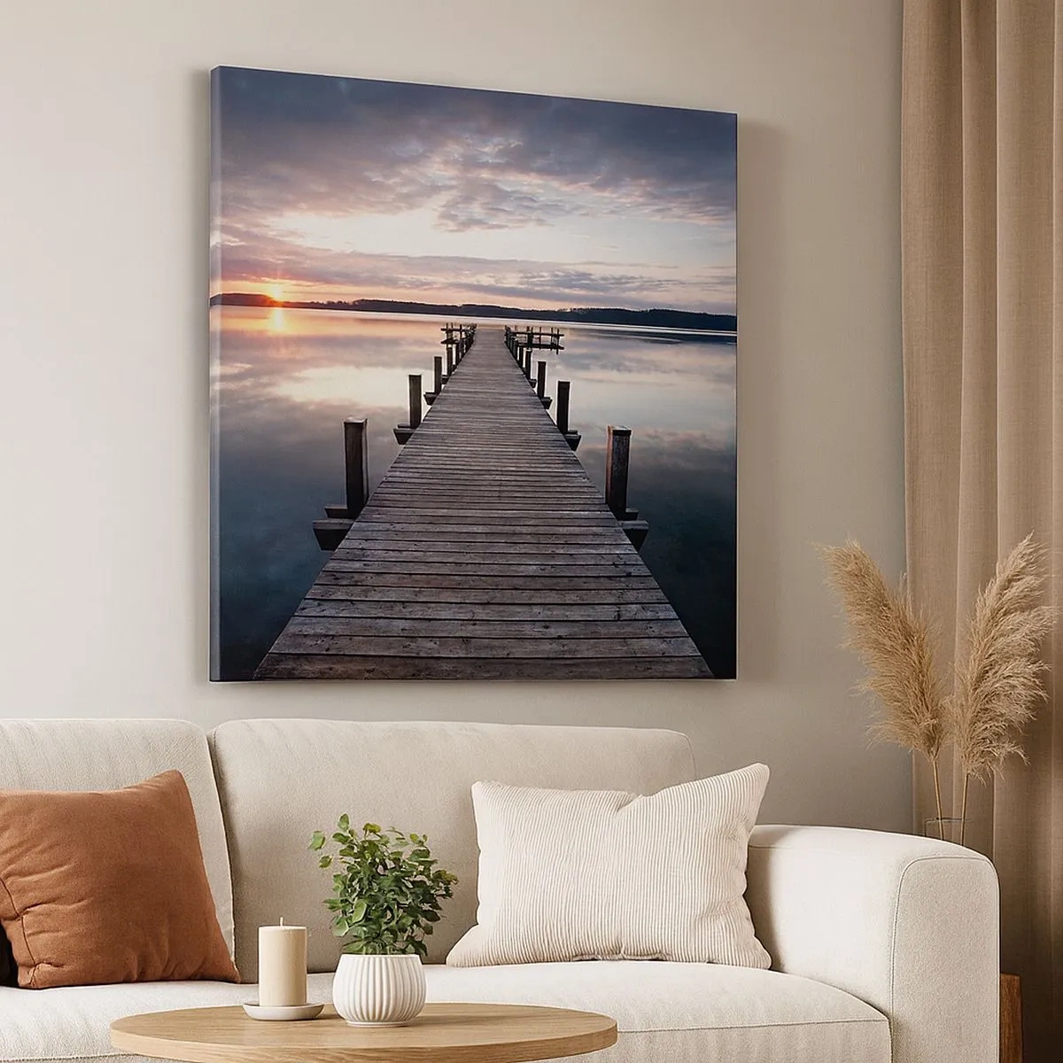 Canvas picture - Quiet Border of Night and Day - 30x30 cm