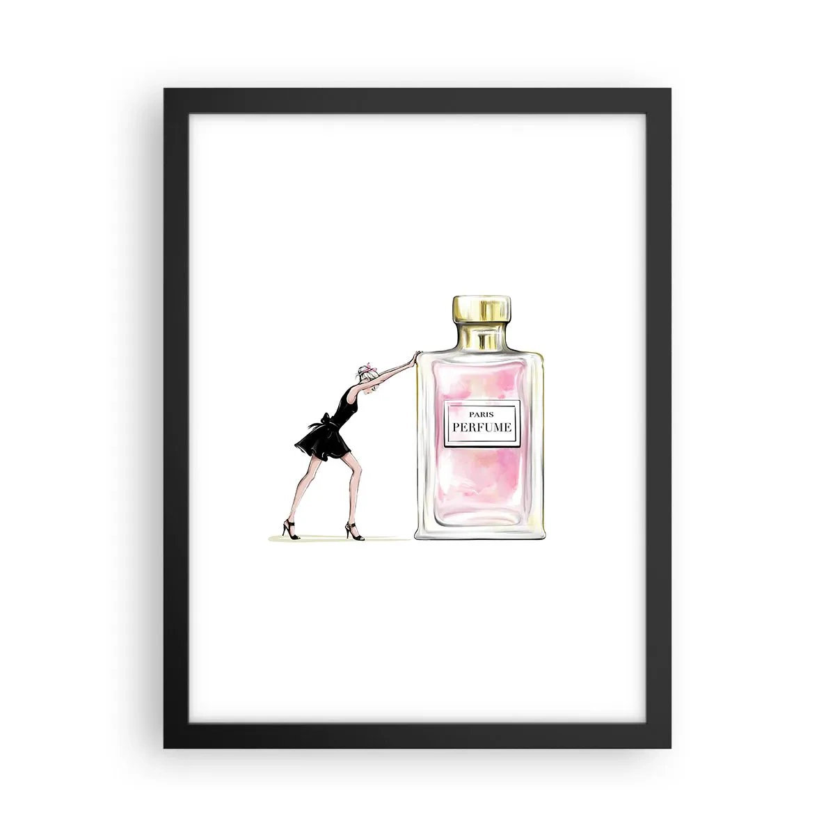 Poster in black frame - The Essence of Womanhood - 30x40 cm