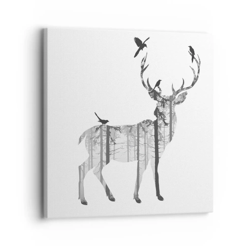 Canvas picture - Good Spirit of a Forest - 30x30 cm