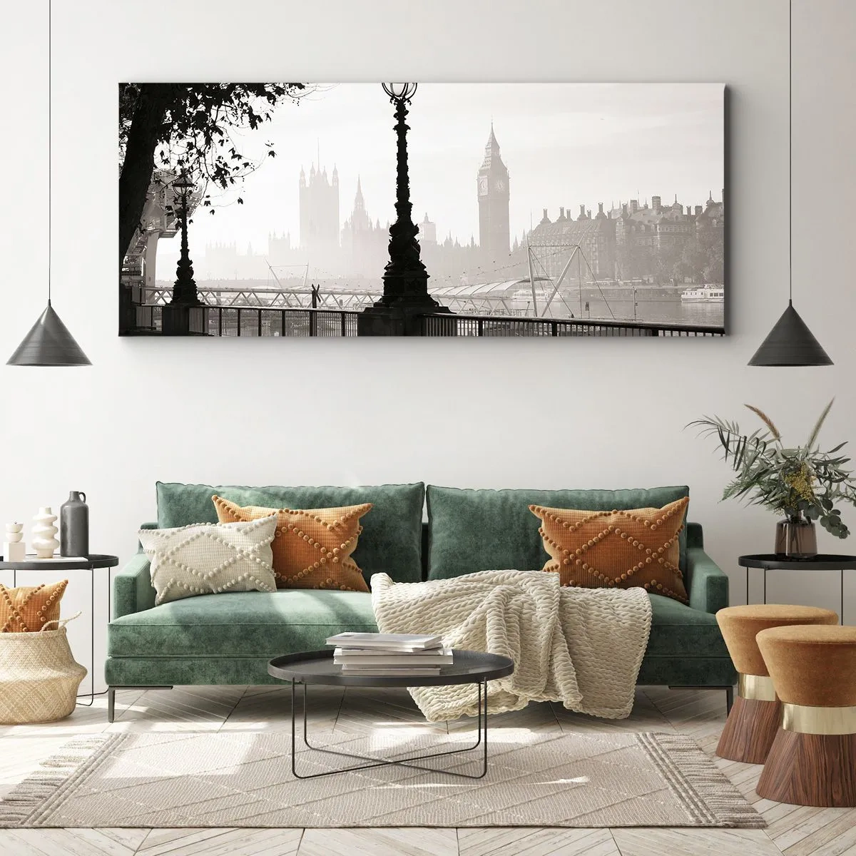 Canvas picture - London Morning - 140x50 cm