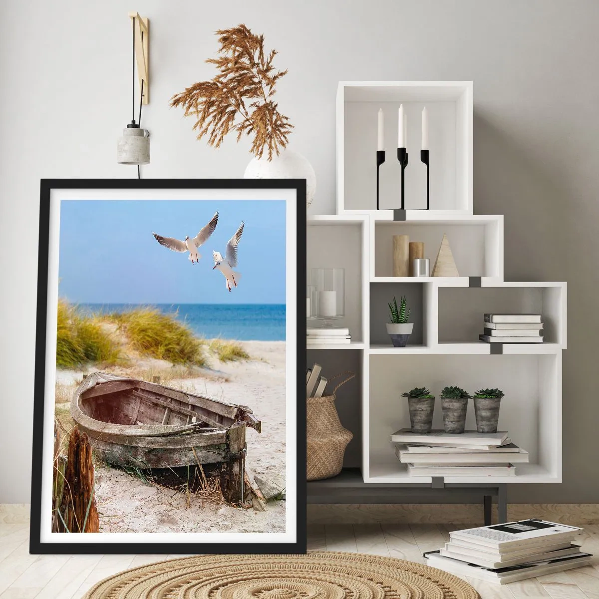 Poster in black frame - Bathed in the Sun - 30x40 cm