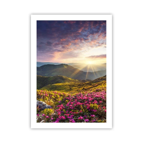 Poster - Freshness of Mountain Morning - 50x70 cm