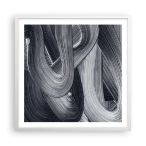 Poster in white frmae - Fluidity of Reality - 60x60 cm