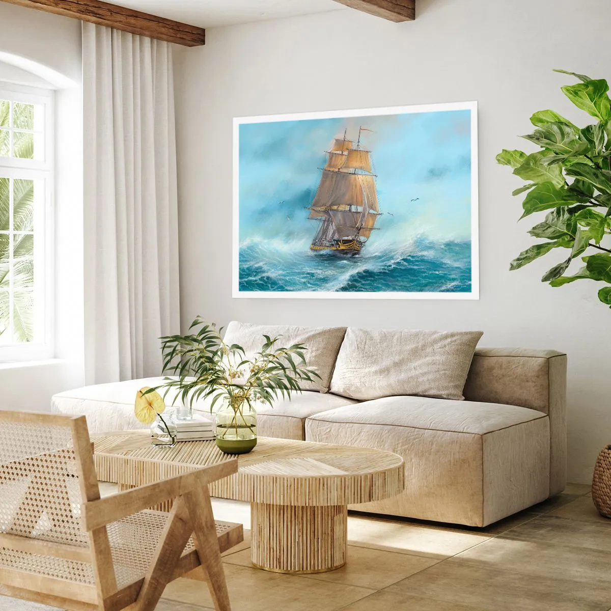 Poster - Gliding on the Waves - 91x61 cm