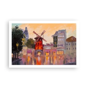 Poster - Icons of Paris - Moulin Rouge - 91x61 cm