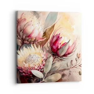 Canvas picture - Profile and En Face - 40x40 cm