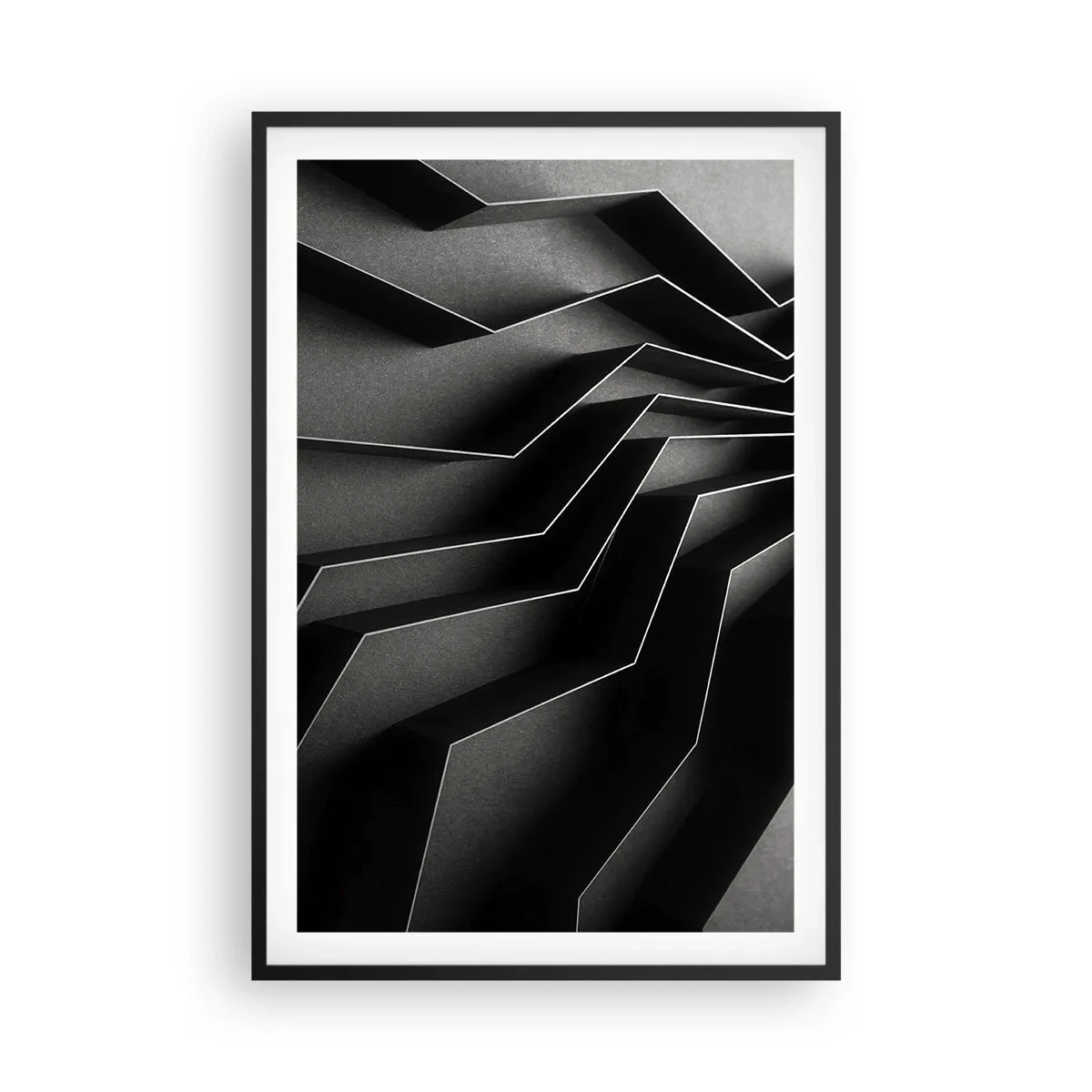 Poster in black frame - Spacial Order - 61x91 cm