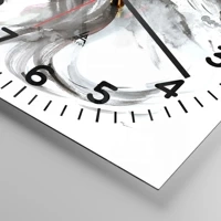 Clock face with numbers