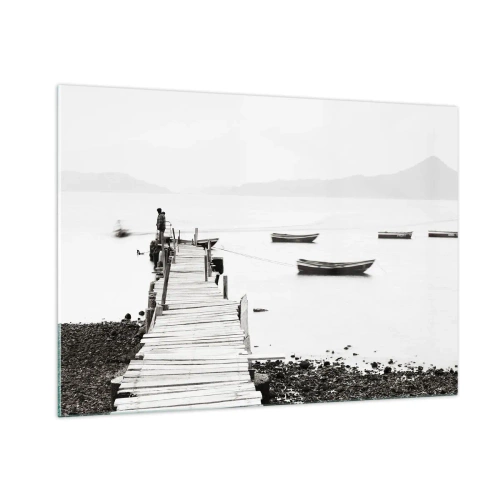 Glass picture - By Waters Still and Clear - 100x70 cm