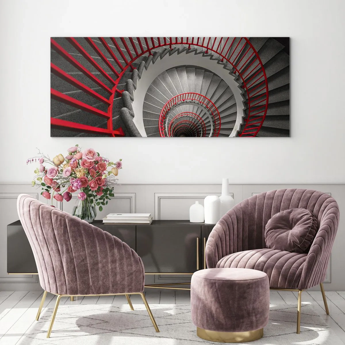 Glass picture - Games of Architecture - 100x40 cm