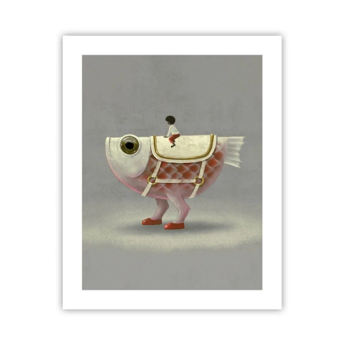Poster - Fish Jockey - 40x50 cm