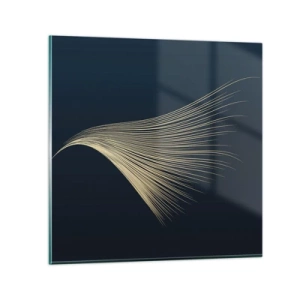 Glass picture - Like Angel's Hair - 30x30 cm