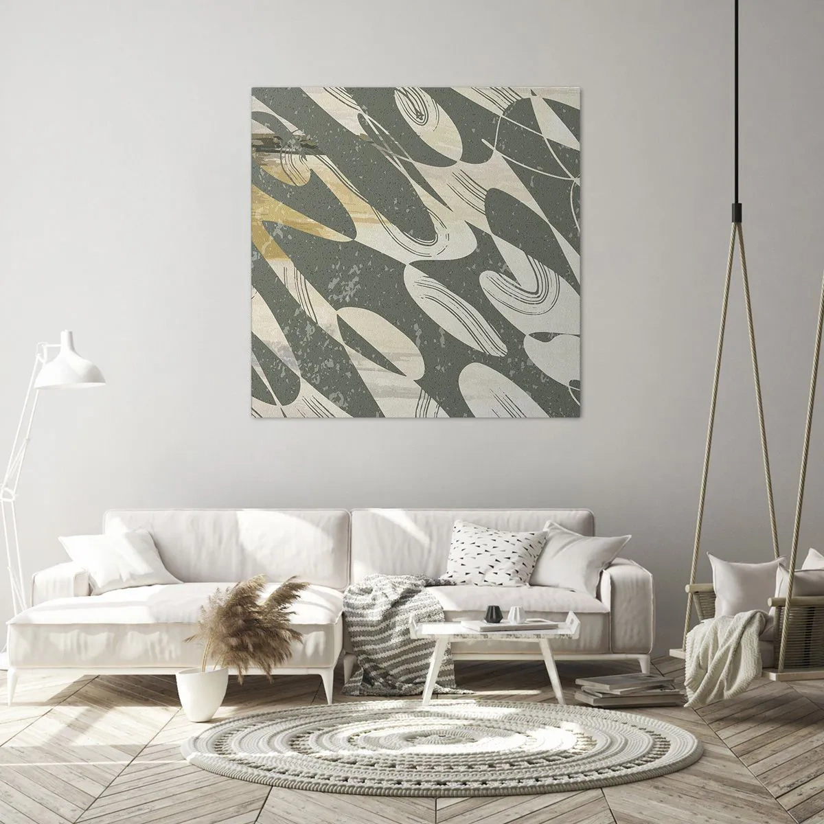 Canvas picture - Rhytmic Abstract - 40x40 cm