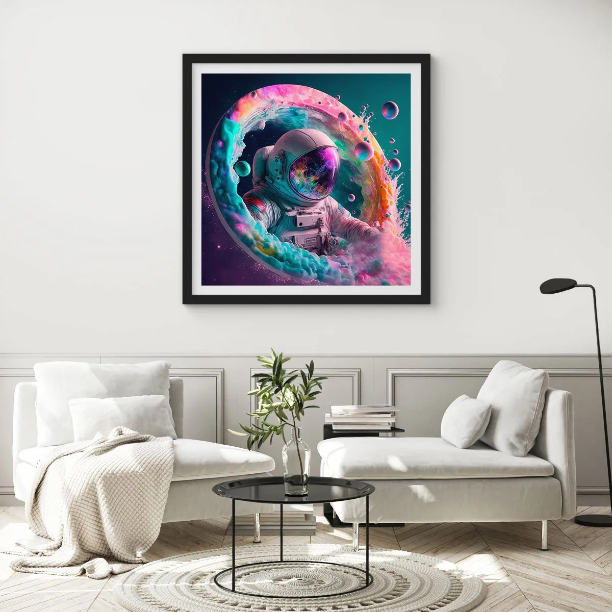 Poster in black frame - Star Gate - 50x50 cm