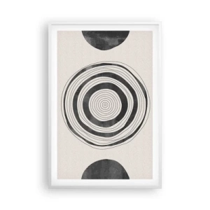 Poster in white frmae - Important What's in Between - 61x91 cm