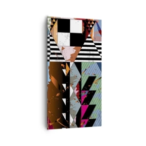 Canvas picture - Geometric and Organic - 65x120 cm